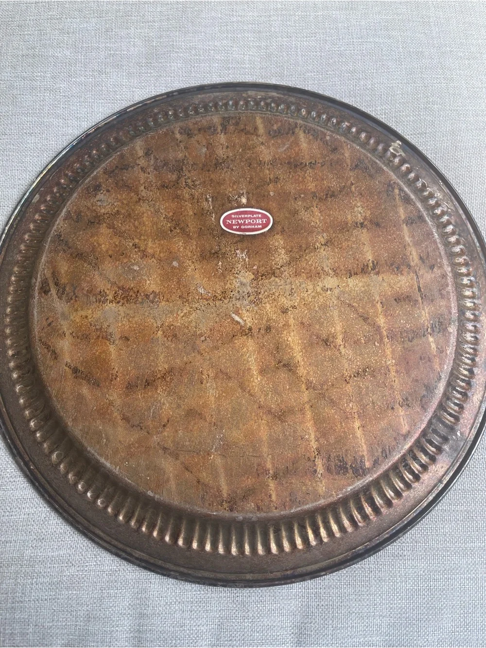 Gorman Newport silver serving platter